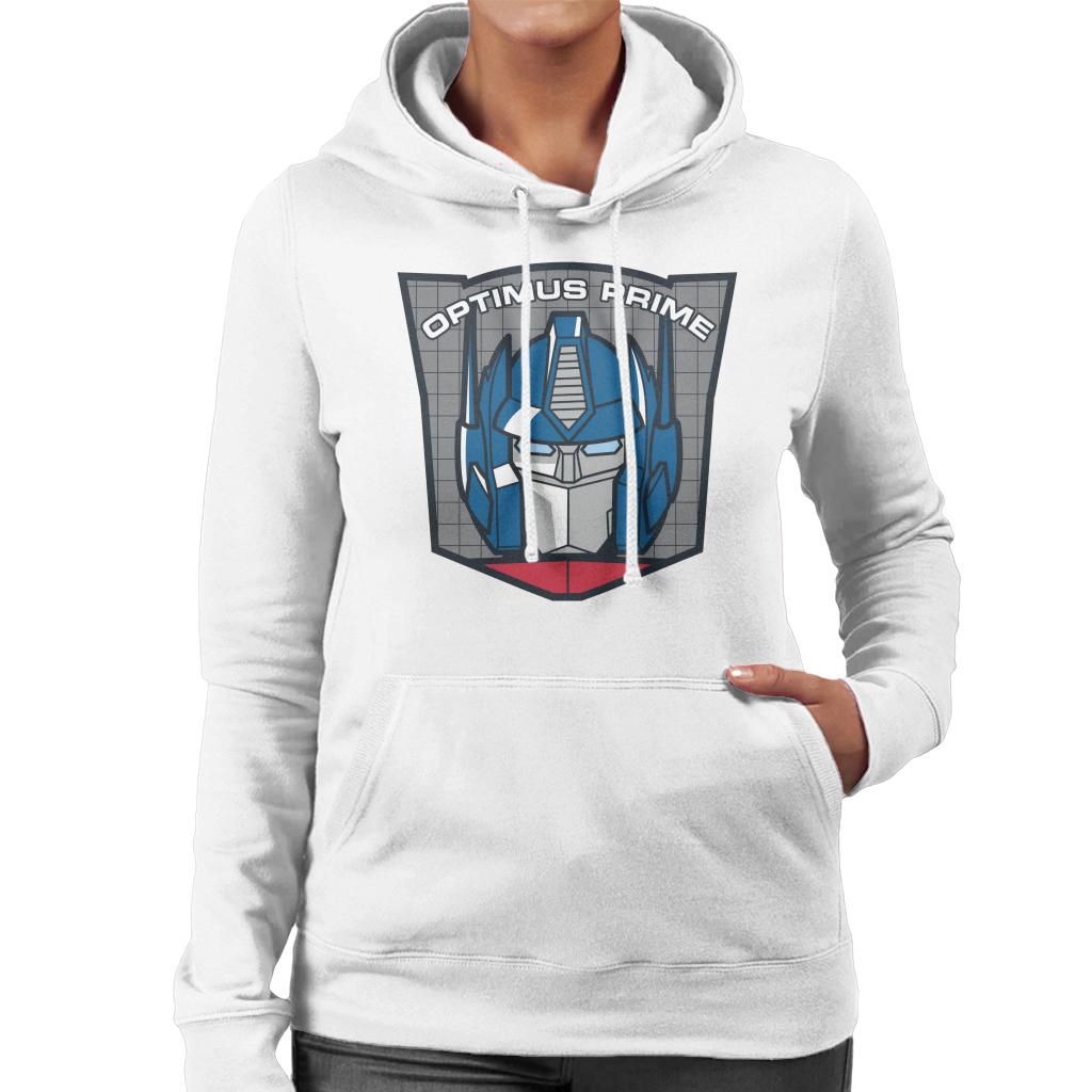 Transformers Optimus Prime Retro Face Badge Women's Hooded product image 4