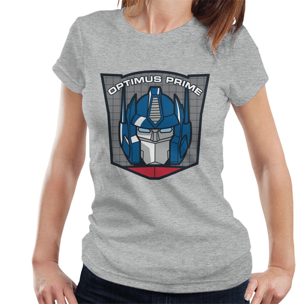 Transformers Optimus Prime Retro Face Badge Women's T-Shirt product image 1