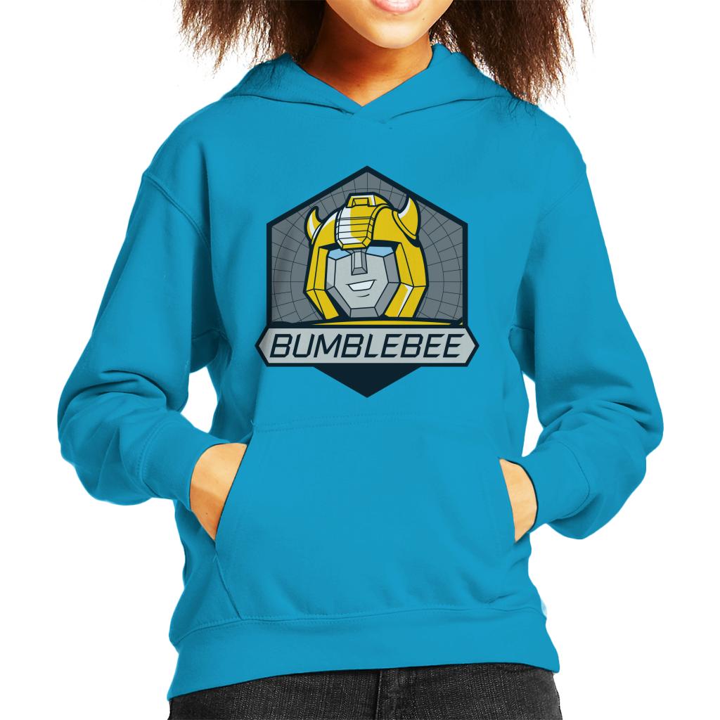 Transformers Bumblebee Retro Face Badge Kid's Hooded product image 1
