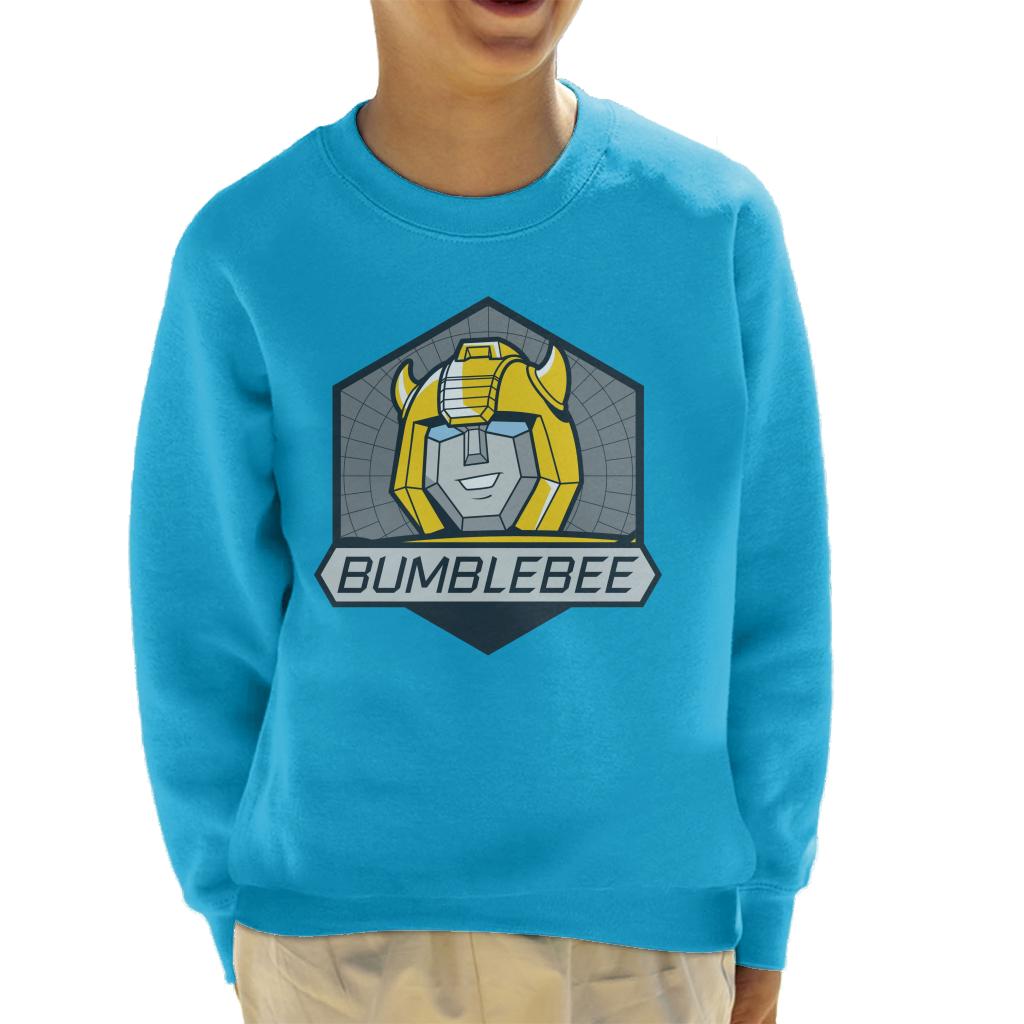 Transformers Bumblebee Retro Face Badge Kid's Sweatshirt product image 1