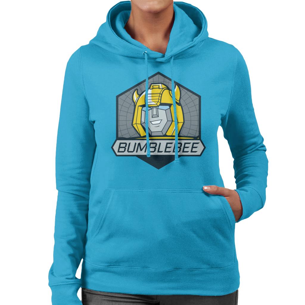 Transformers Bumblebee Retro Face Badge Women's Hooded product image 4