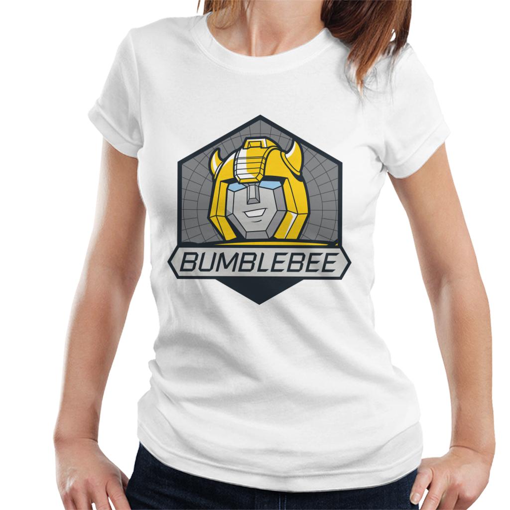 Transformers Bumblebee Retro Face Badge Women's T-Shirt product image 1