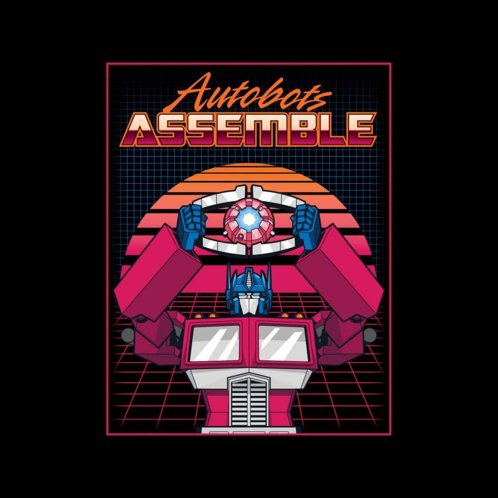 Transformers Autobots Assemble Retrowave Men's T-Shirt product image 2