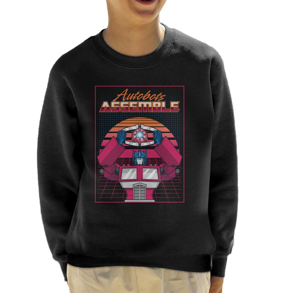 Transformers Autobots Assemble Retrowave Kid's Sweatshirt product image 1