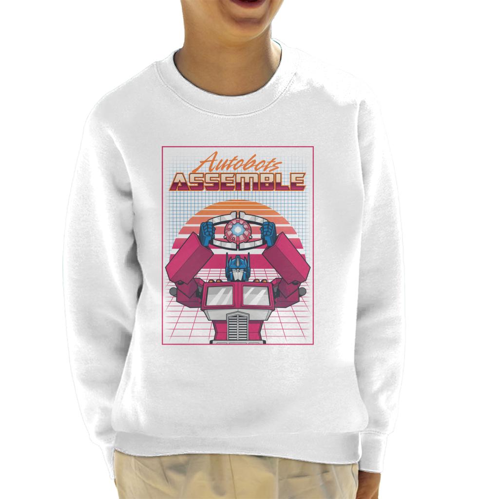 Transformers Autobots Assemble Retrowave Kid's Sweatshirt product image 4
