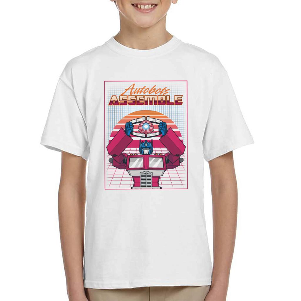 Transformers Autobots Assemble Retrowave Kid's T-Shirt product image 4