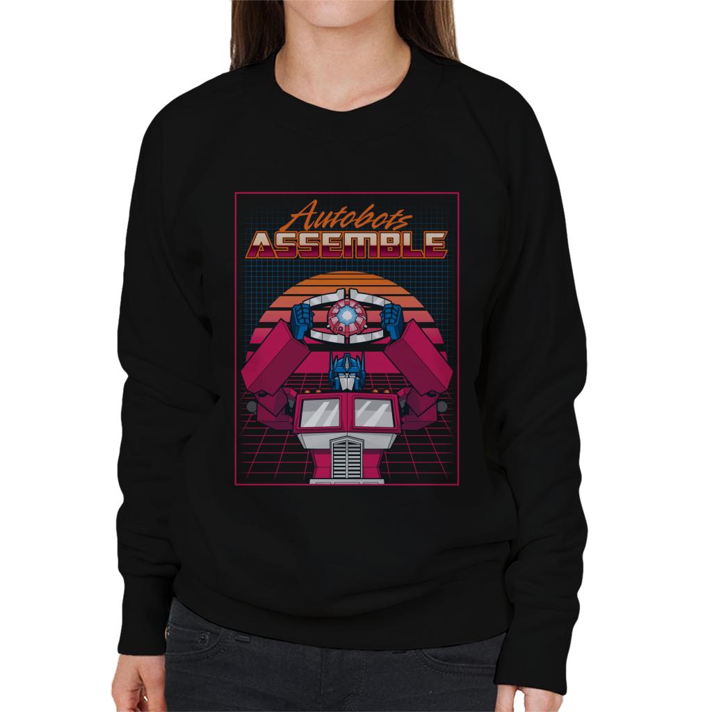 Transformers Autobots Assemble Retrowave Women's Sweatshirt product image 1