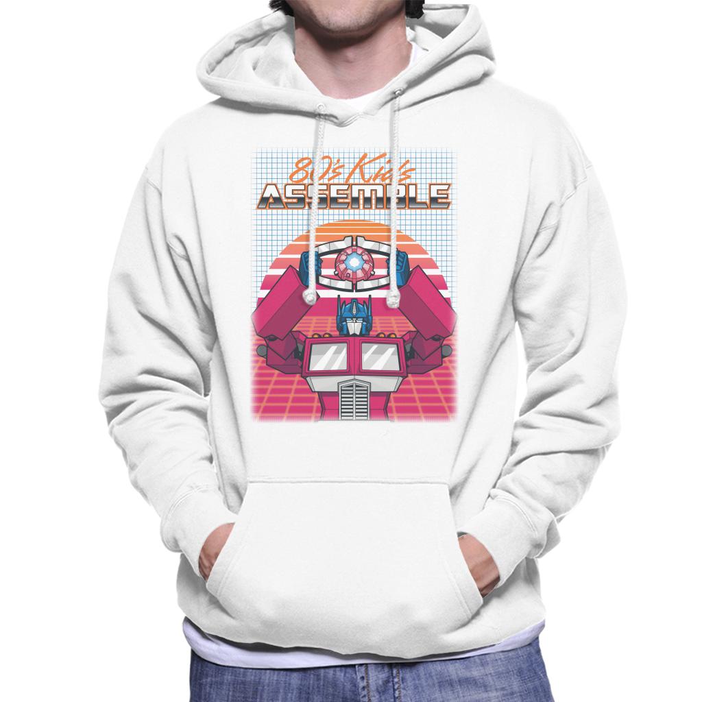 Transformers 80s Kids Assemble Retrowave Men's Hooded product image 4