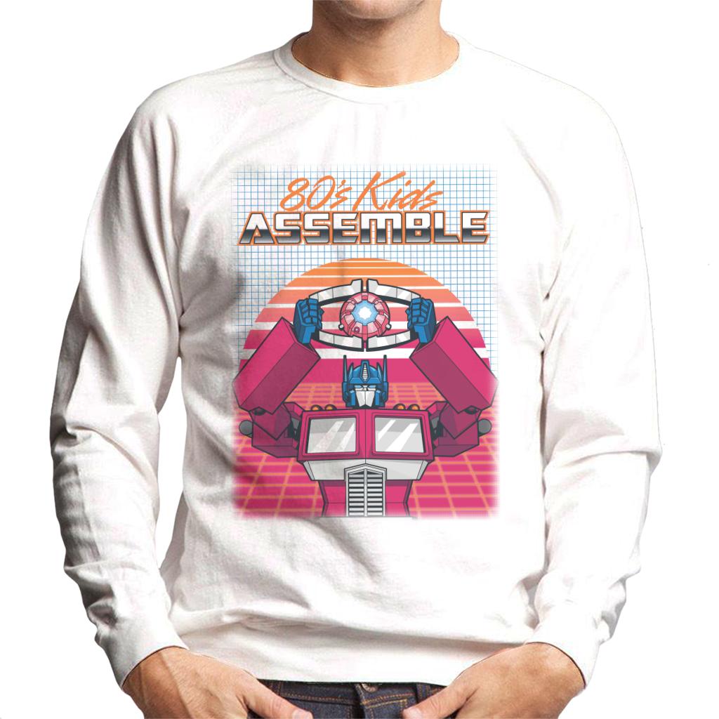Transformers 80s Kids Assemble Retrowave Men's Sweatshirt product image 4