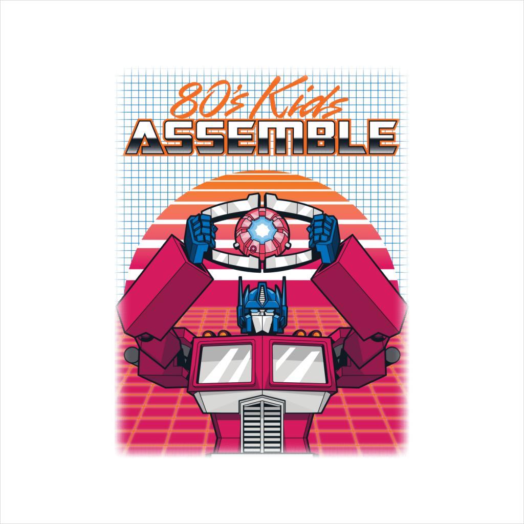 Transformers 80s Kids Assemble Retrowave Men's T-Shirt product image 5