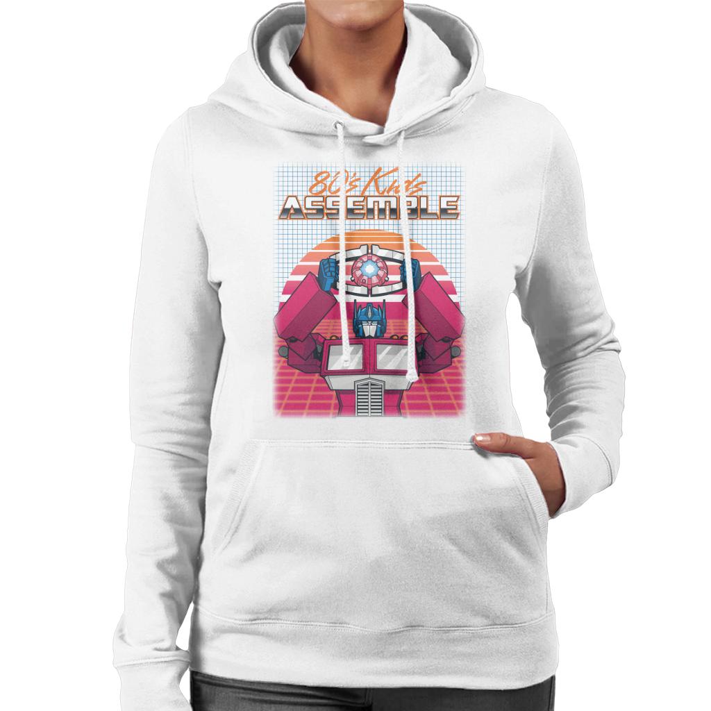 Transformers 80s Kids Assemble Retrowave Women's Hooded product image 4
