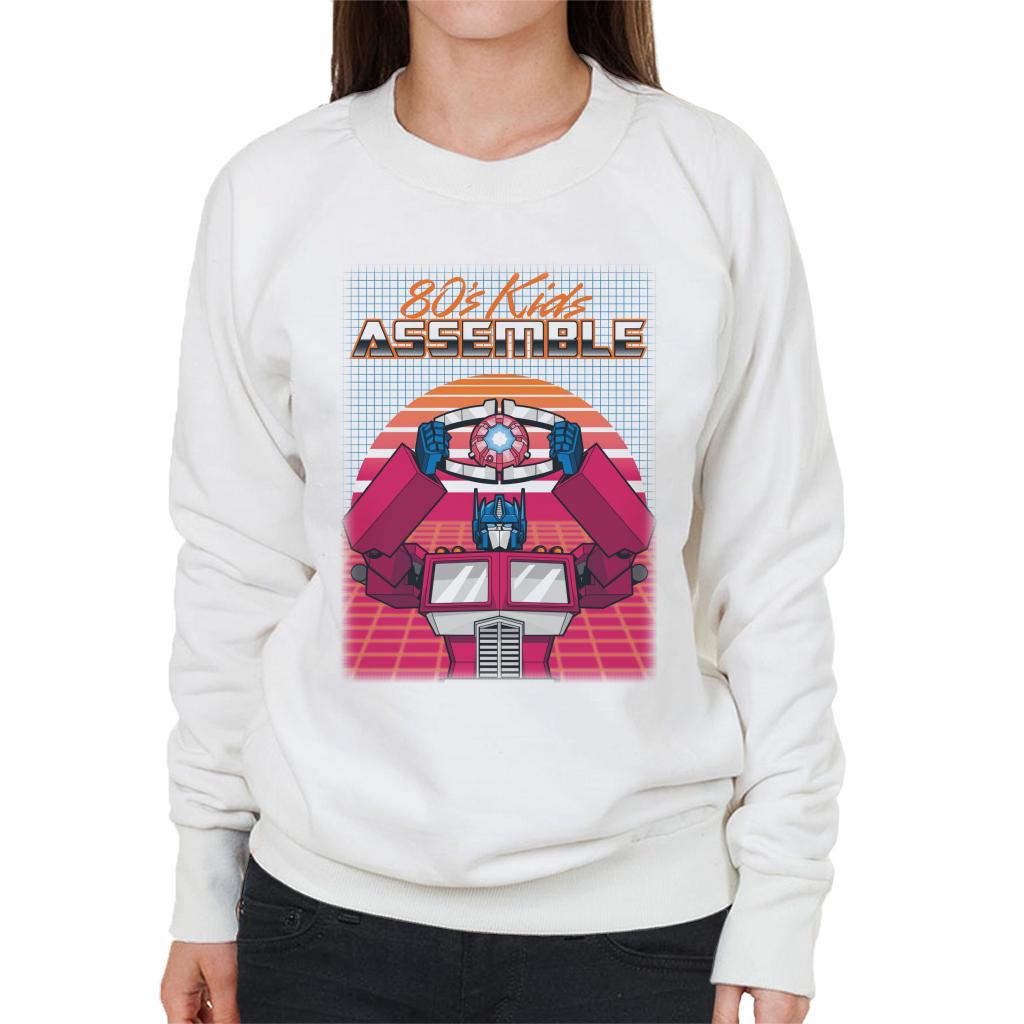 Transformers 80s Kids Assemble Retrowave Women's Sweatshirt product image 4