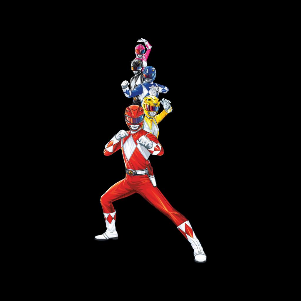 Power Rangers Action Line Up Men's Hooded Sweatshirt product image 2