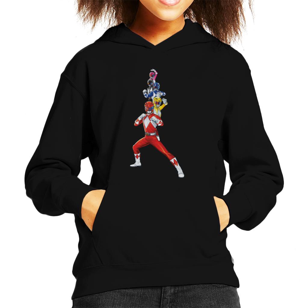 Power Rangers Action Line Up Kid's Hooded Sweatshirt product image 1