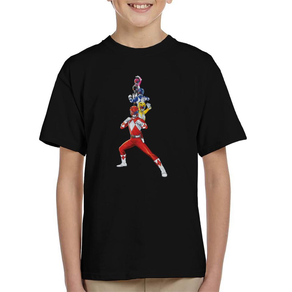 Power Rangers Action Line Up Kid's T-Shirt product image 1