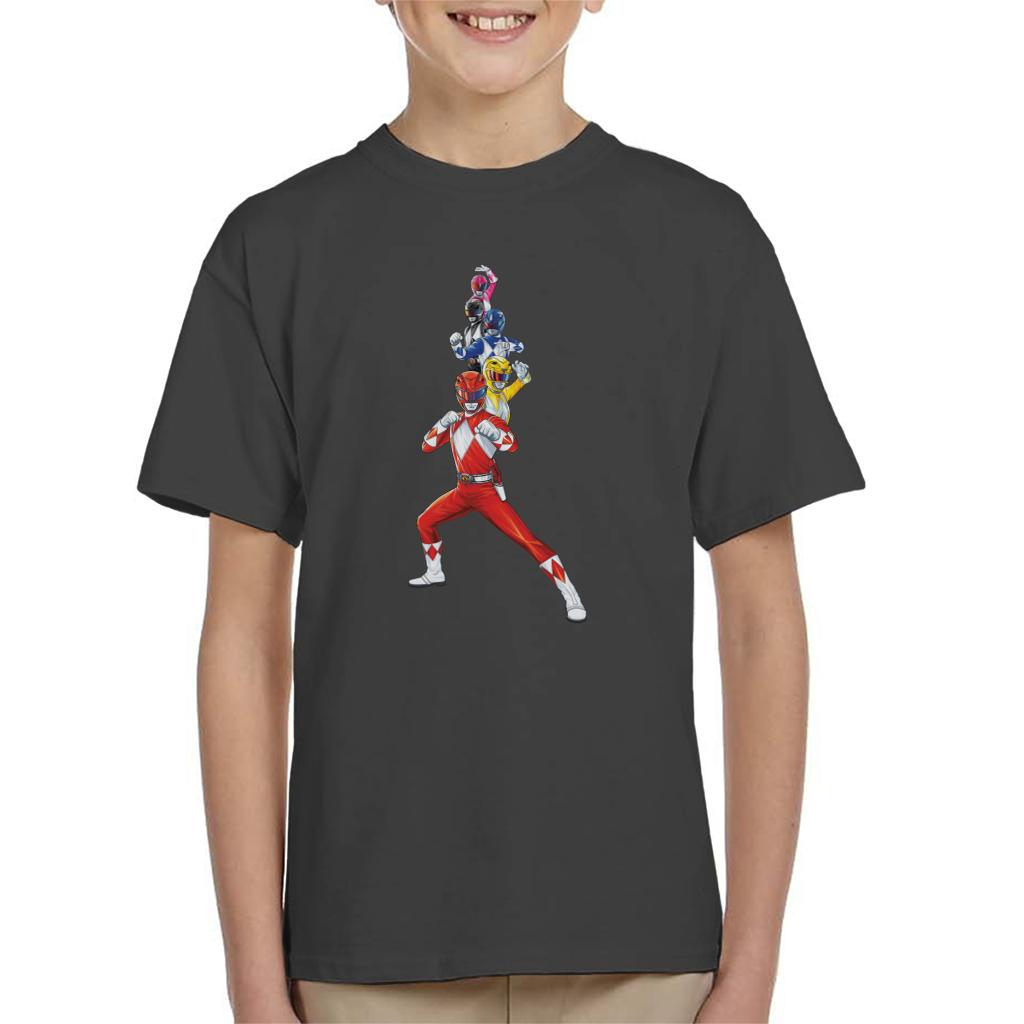 Power Rangers Action Line Up Kid's T-Shirt product image 4