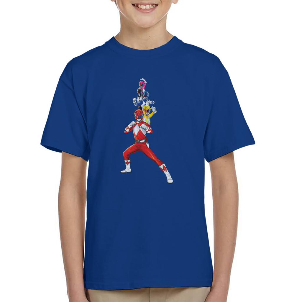 Power Rangers Action Line Up Kid's T-Shirt product image 6