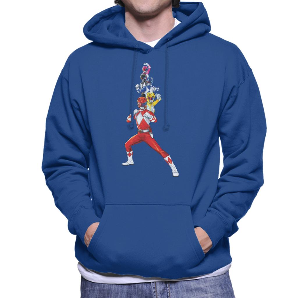 Power Rangers Action Line Up Men's Hooded Sweatshirt product image 6