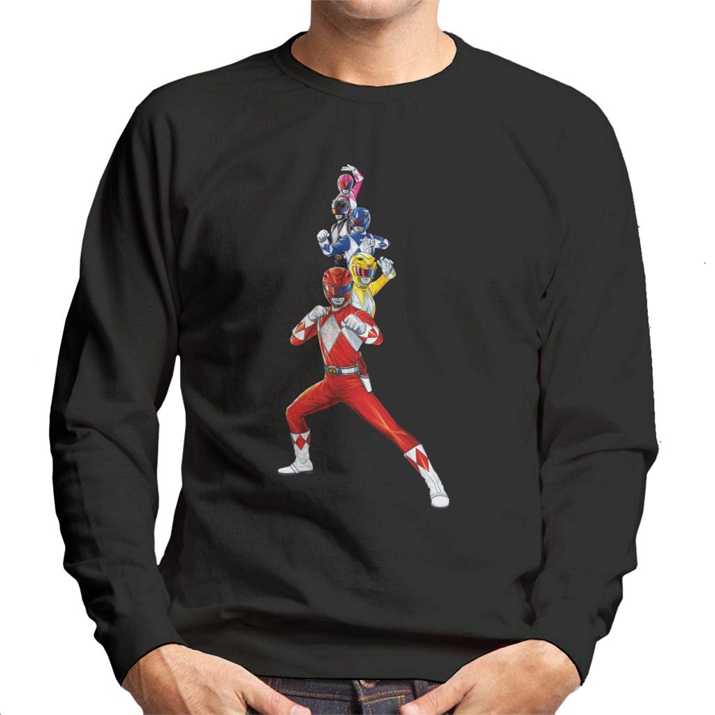 Power Rangers Action Line Up Men's Sweatshirt product image 1