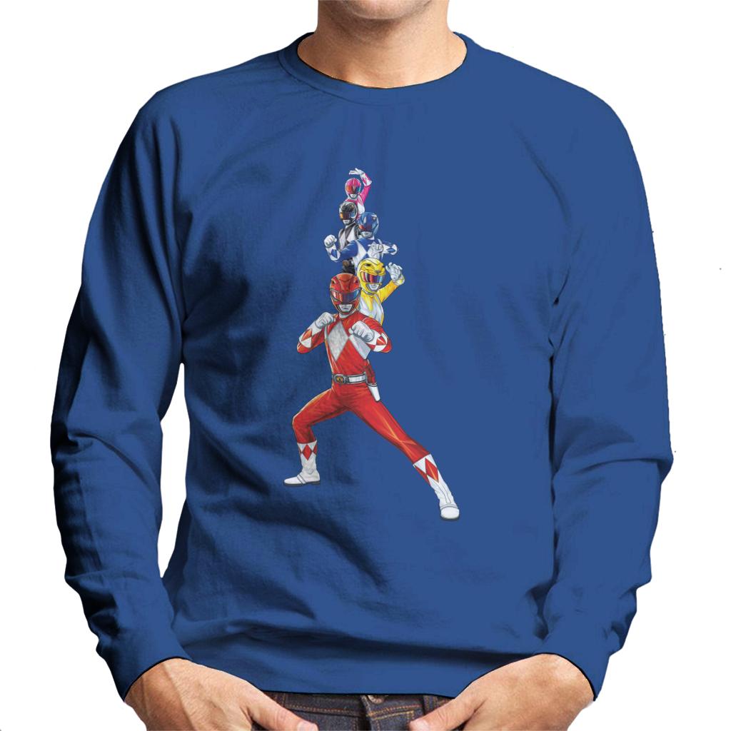 Power Rangers Action Line Up Men's Sweatshirt product image 6