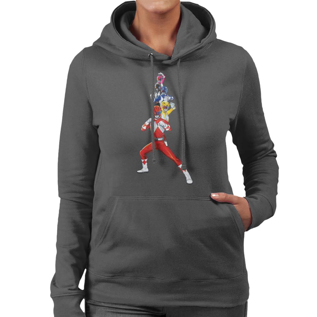 Power Rangers Action Line Up Women's Hooded Sweatshirt product image 4