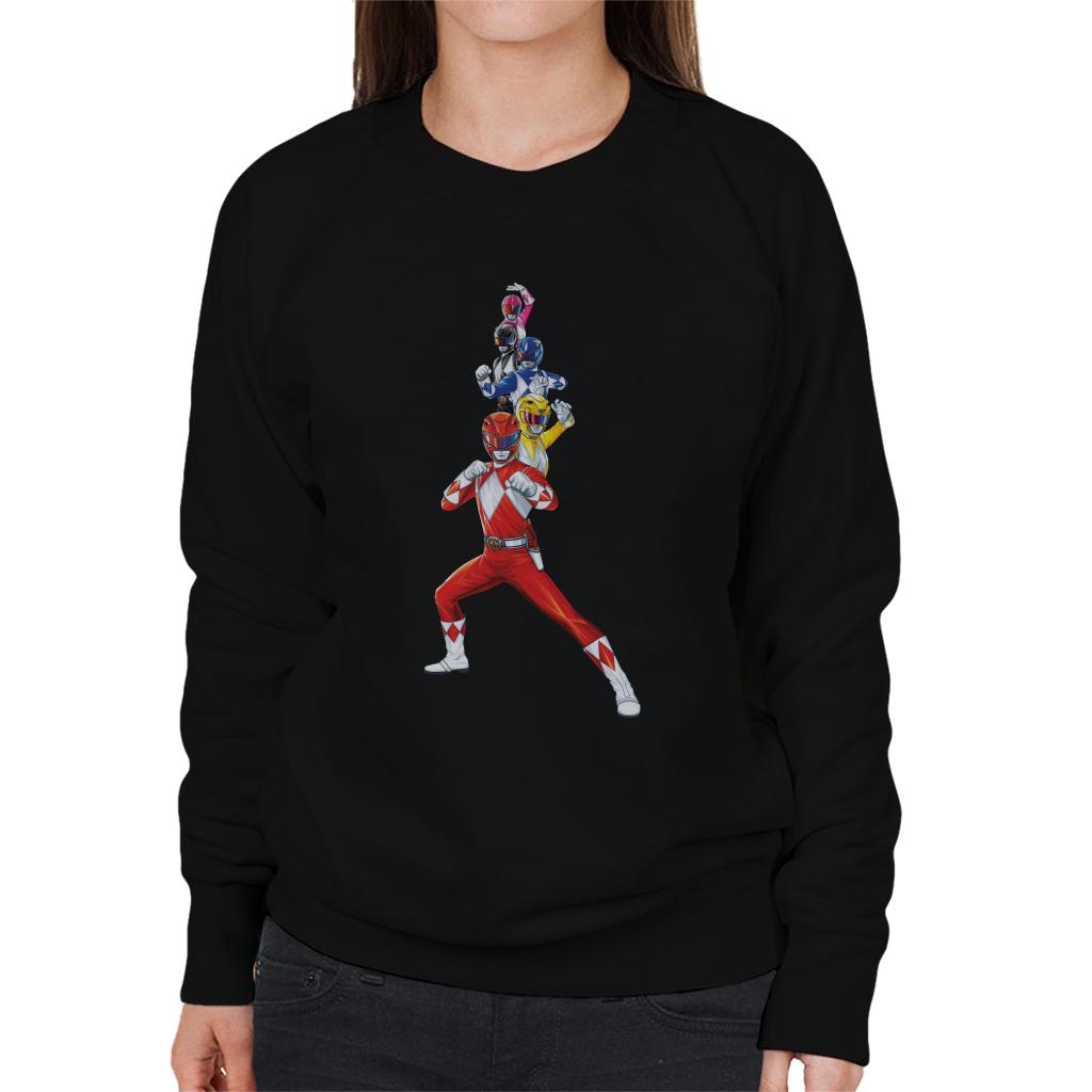 Power Rangers Action Line Up Women's Sweatshirt product image 1