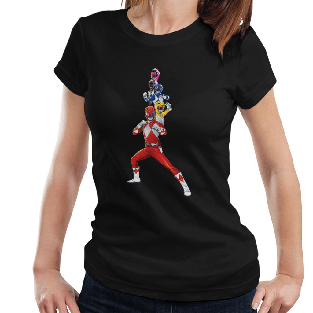 Power Rangers Action Line Up Women's T-Shirt product image 1
