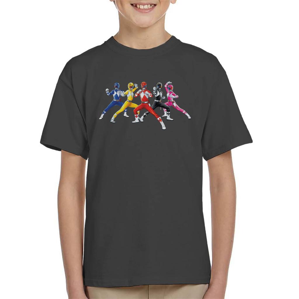Power Rangers Fighting Pose Kid's T-Shirt product image 1