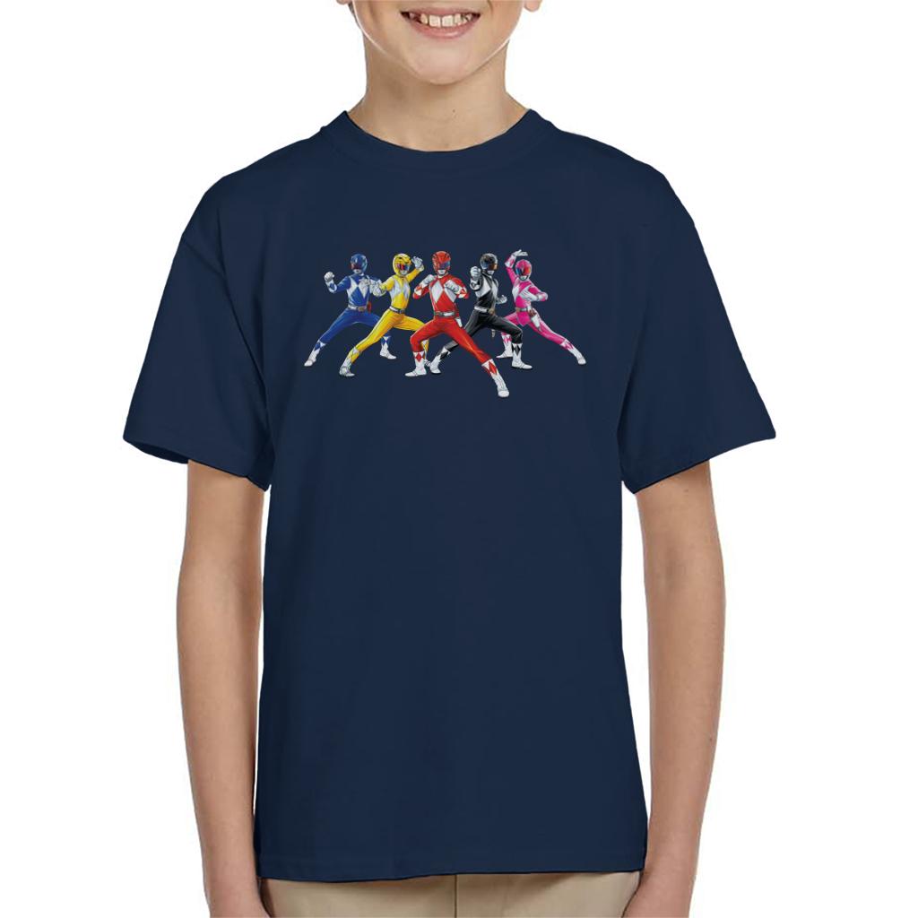 Power Rangers Fighting Pose Kid's T-Shirt product image 4