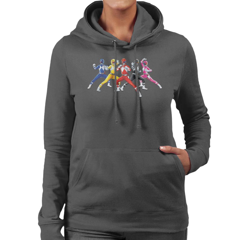 Power Rangers Fighting Pose Women's Hooded Sweatshirt product image 1