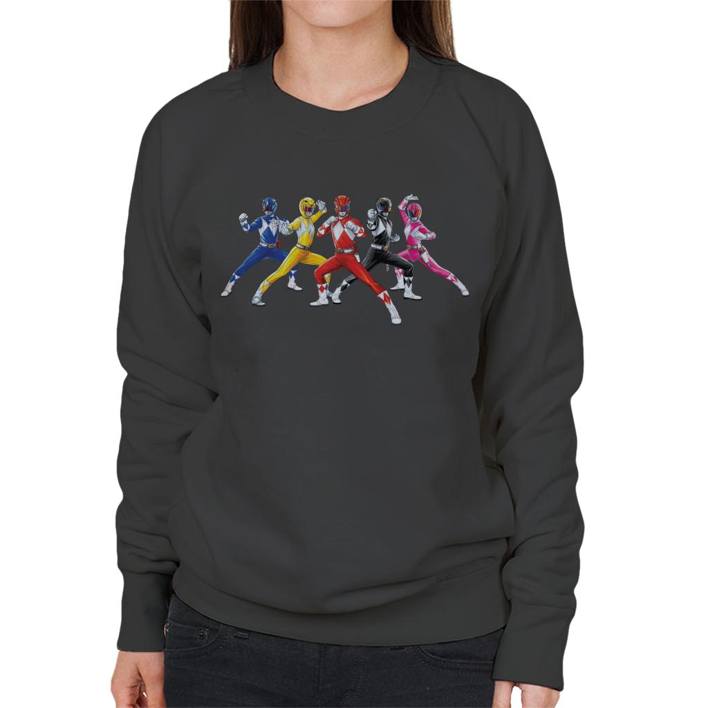Power Rangers Fighting Pose Women's Sweatshirt product image 1