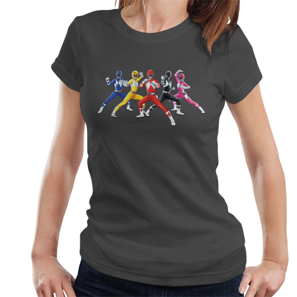 Power Rangers Fighting Pose Women's T-Shirt product image 1
