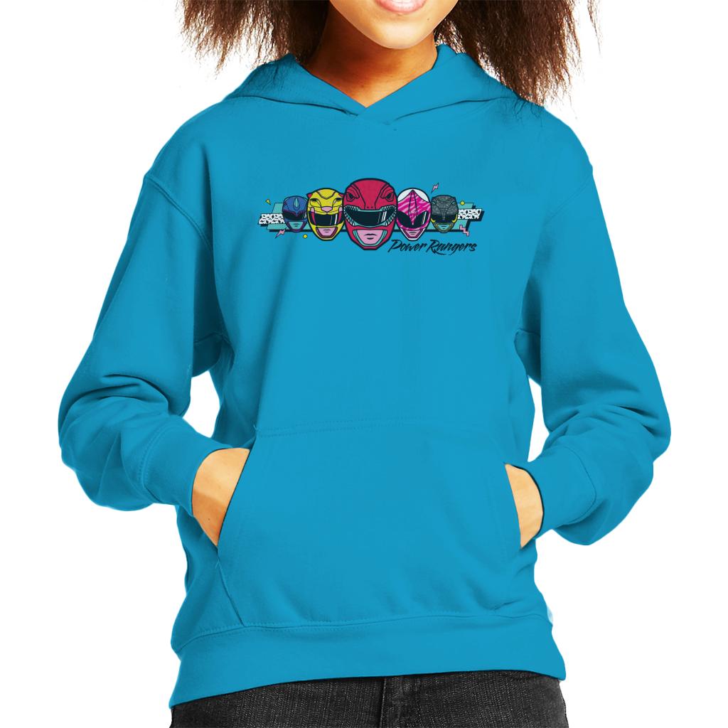 Power Rangers Retro 90s Heads Kid's Hooded Sweatshirt product image 4