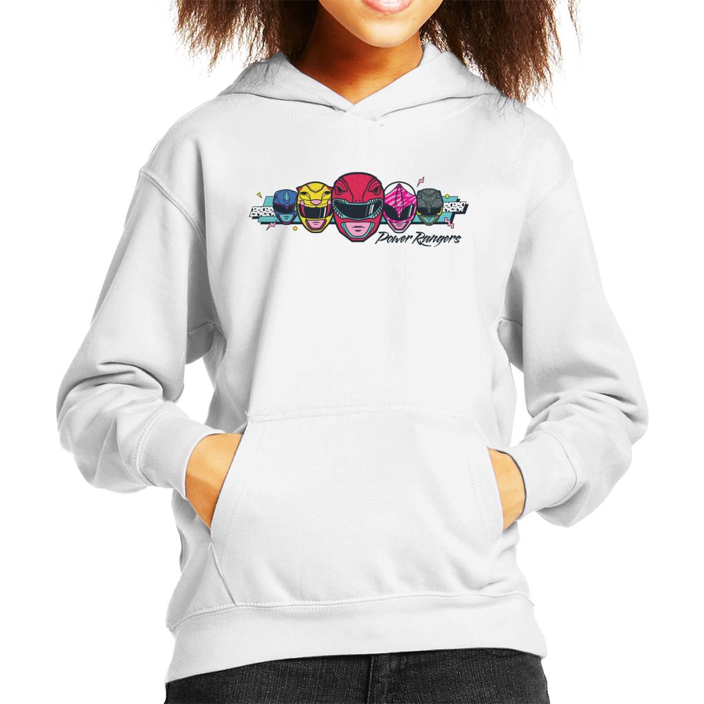 Power Rangers Retro 90s Heads Kid's Hooded Sweatshirt product image 6