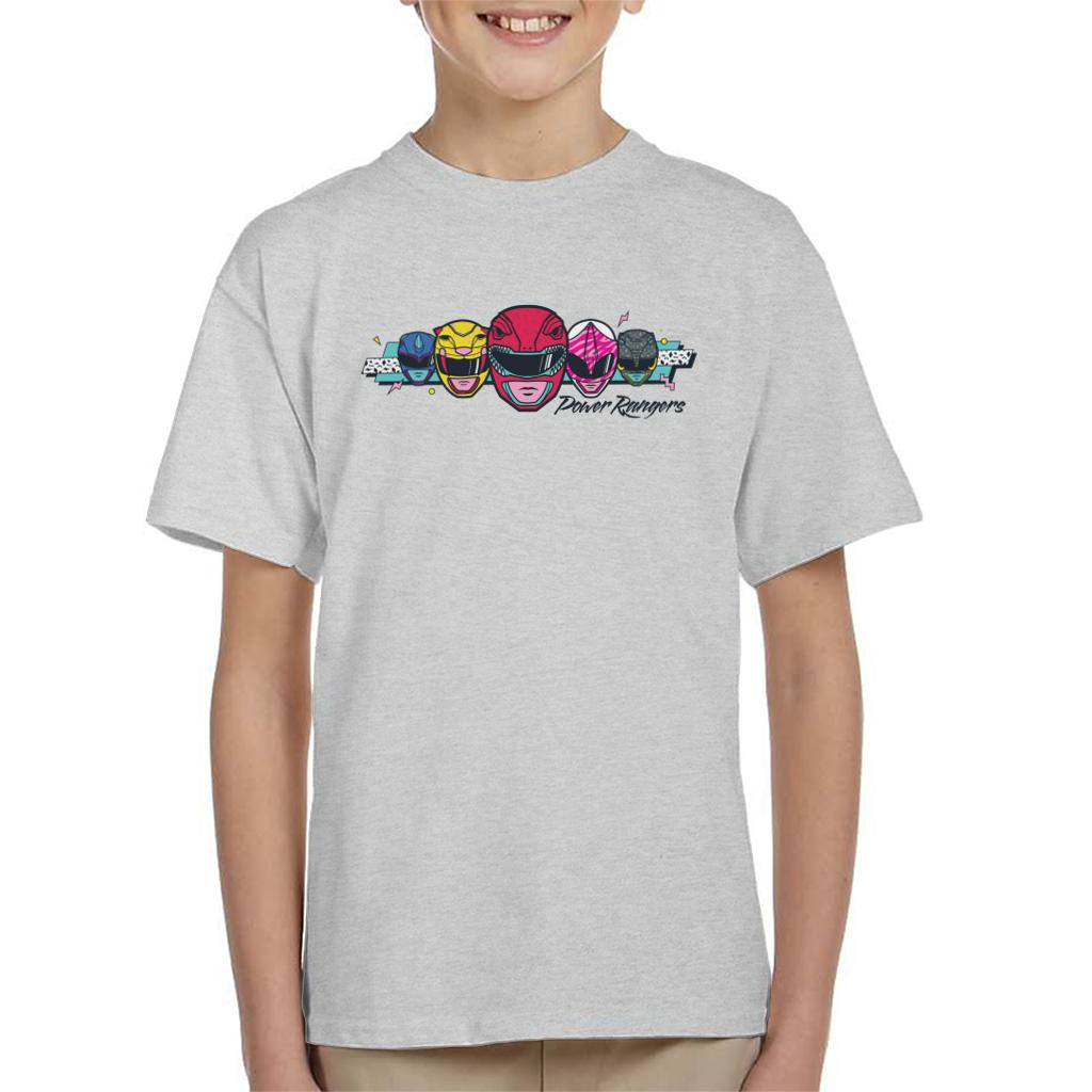 Power Rangers Retro 90s Heads Kid's T-Shirt product image 1