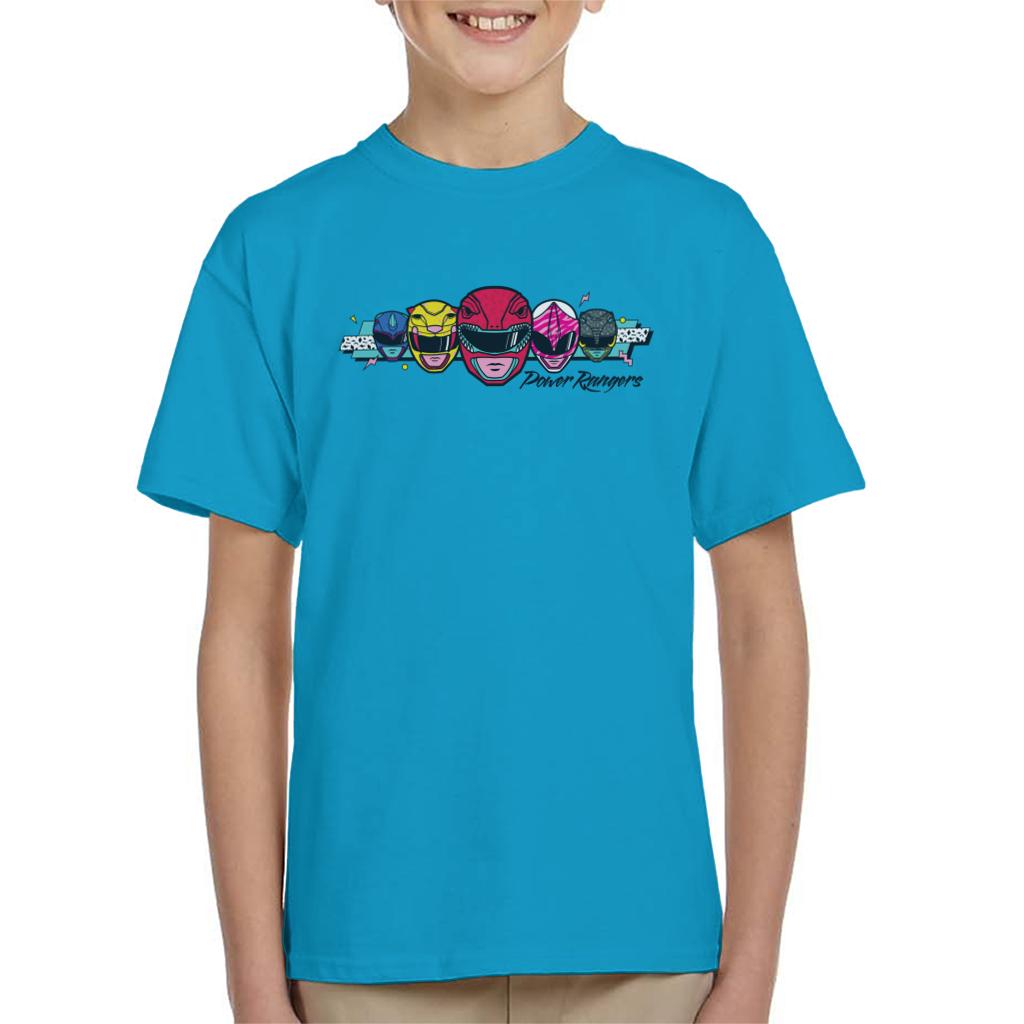 Power Rangers Retro 90s Heads Kid's T-Shirt product image 6