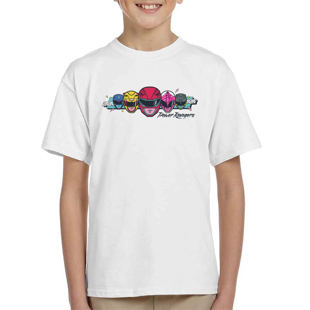Power Rangers Retro 90s Heads Kid's T-Shirt product image 4