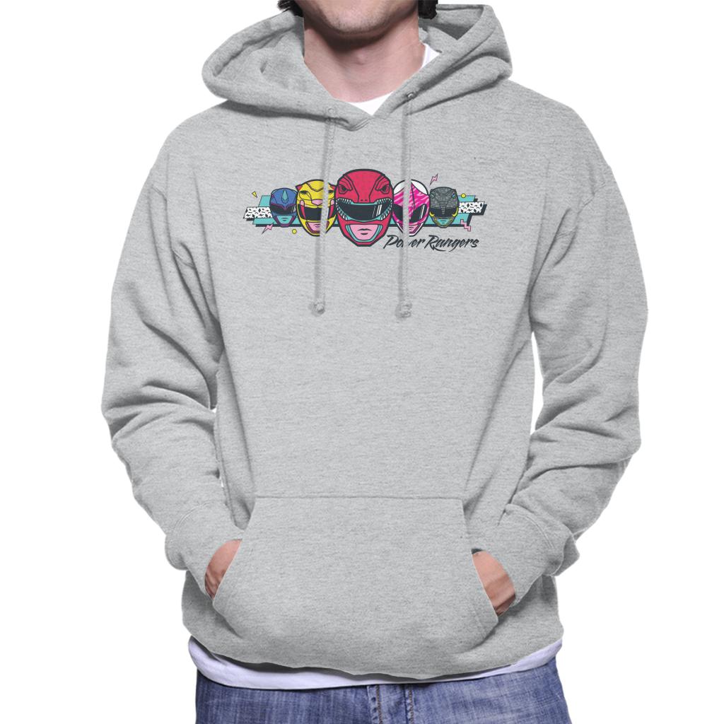 Power Rangers Retro 90s Heads Men's Hooded Sweatshirt product image 1