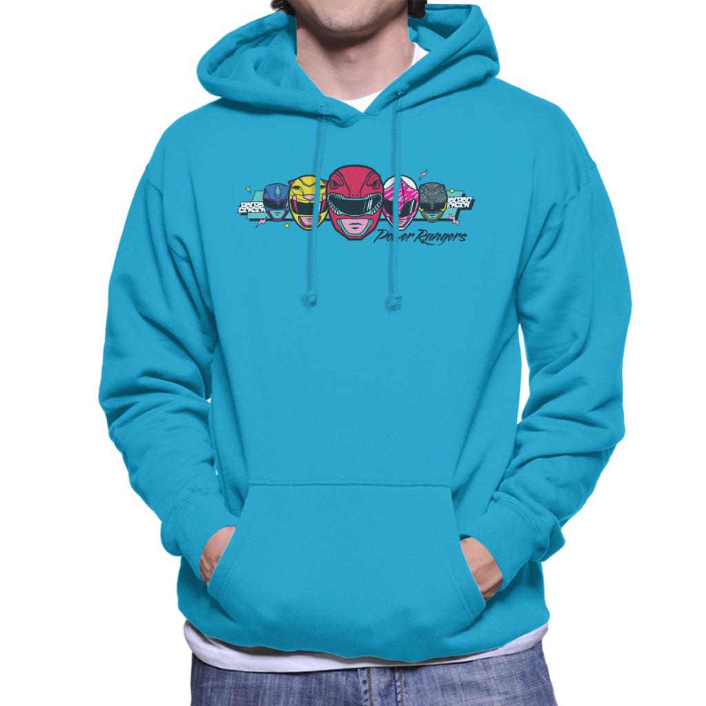 Power Rangers Retro 90s Heads Men's Hooded Sweatshirt product image 6