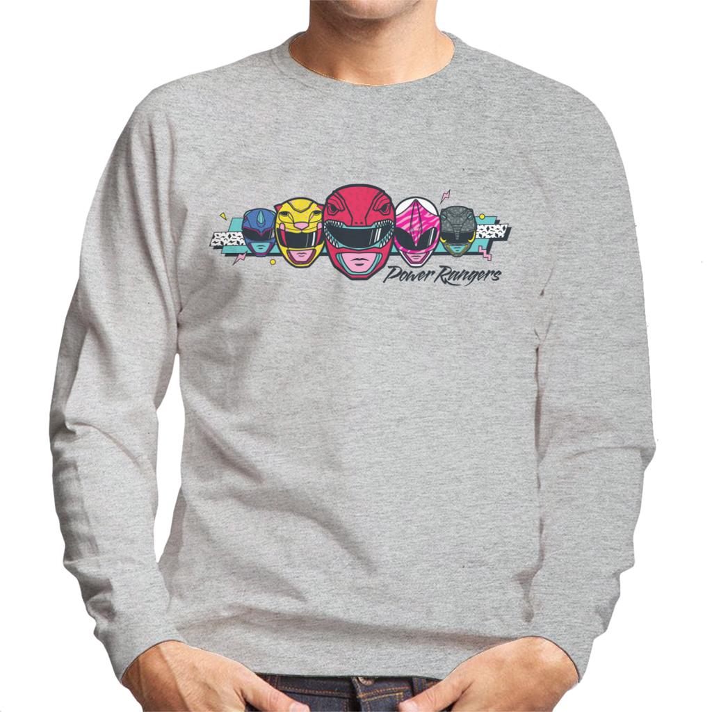 Power Rangers Retro 90s Heads Men's Sweatshirt product image 1