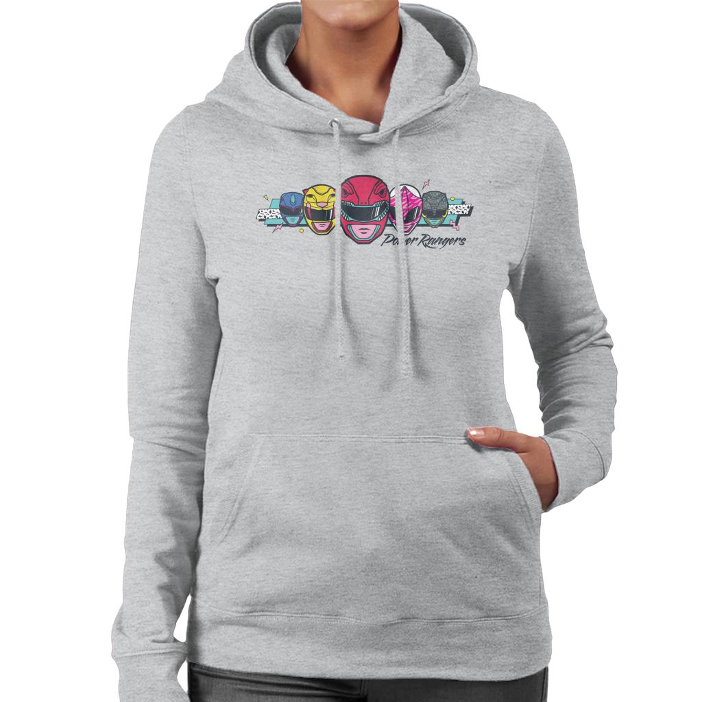 Power Rangers Retro 90s Heads Women's Hooded Sweatshirt product image 1