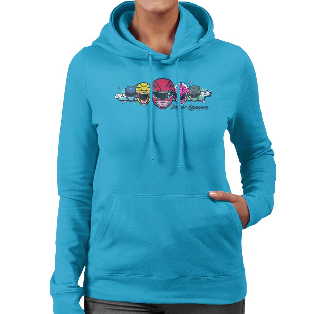 Power Rangers Retro 90s Heads Women's Hooded Sweatshirt product image 6