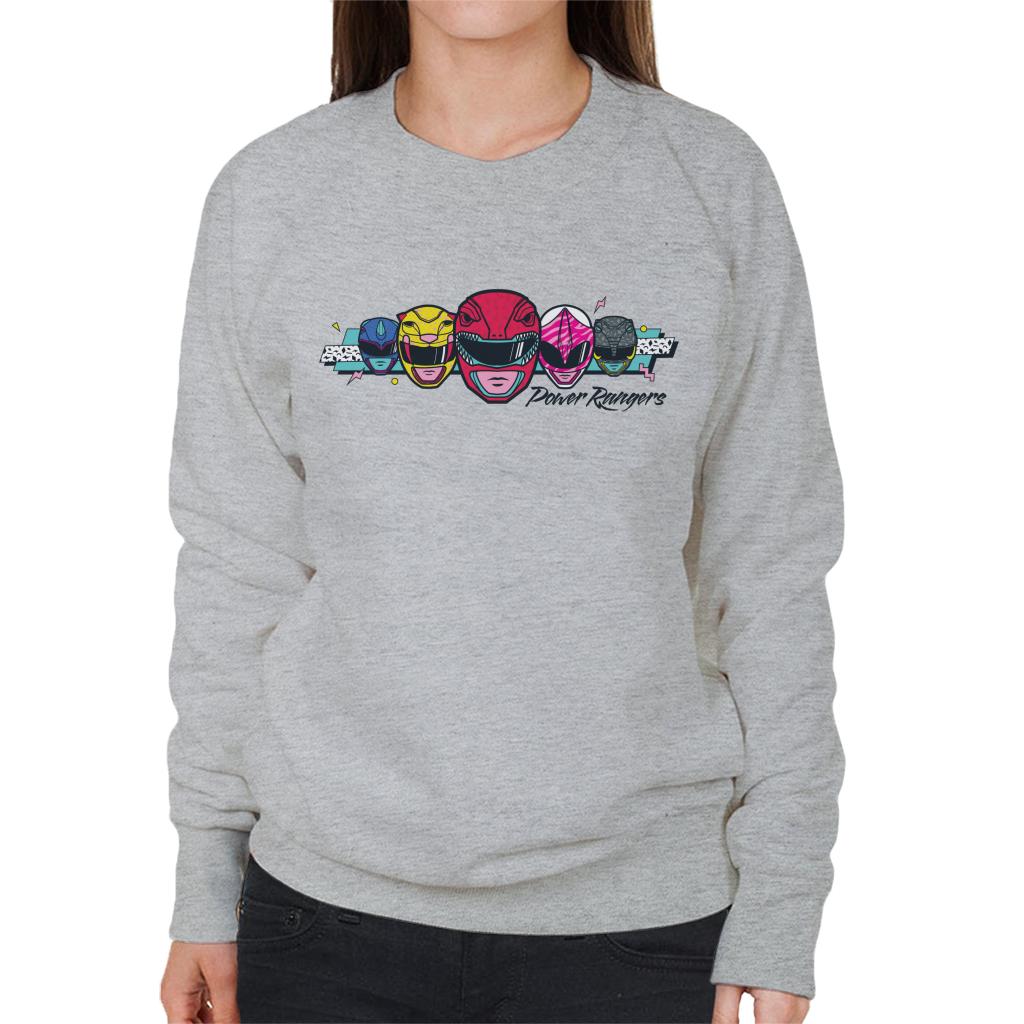 Power Rangers Retro 90s Heads Women's Sweatshirt product image 1