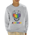 Power Rangers Love Wins Rainbow Visor Kid's Sweatshirt product image 1