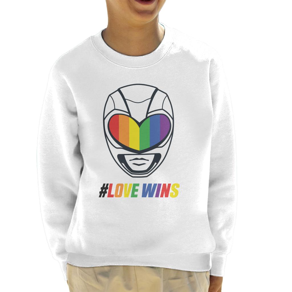 Power Rangers Love Wins Rainbow Visor Kid's Sweatshirt product image 4