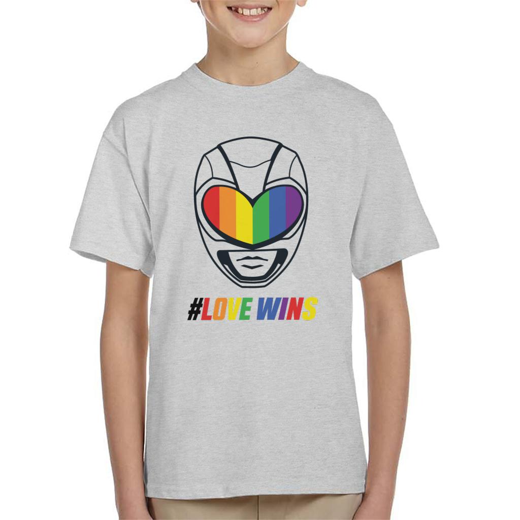 Power Rangers Love Wins Rainbow Visor Kid's T-Shirt product image 1