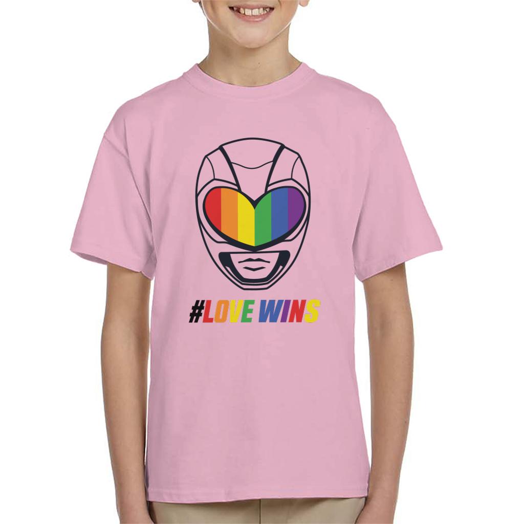 Power Rangers Love Wins Rainbow Visor Kid's T-Shirt product image 6