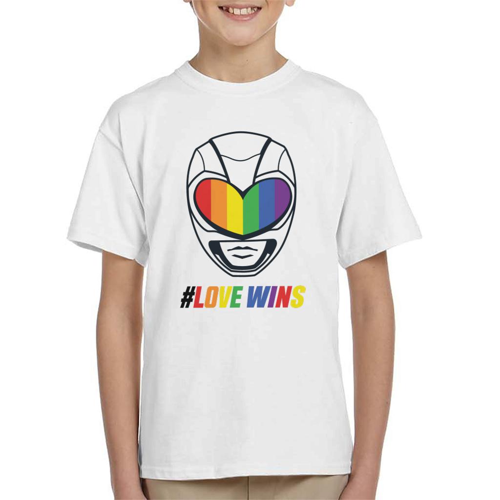 Power Rangers Love Wins Rainbow Visor Kid's T-Shirt product image 4