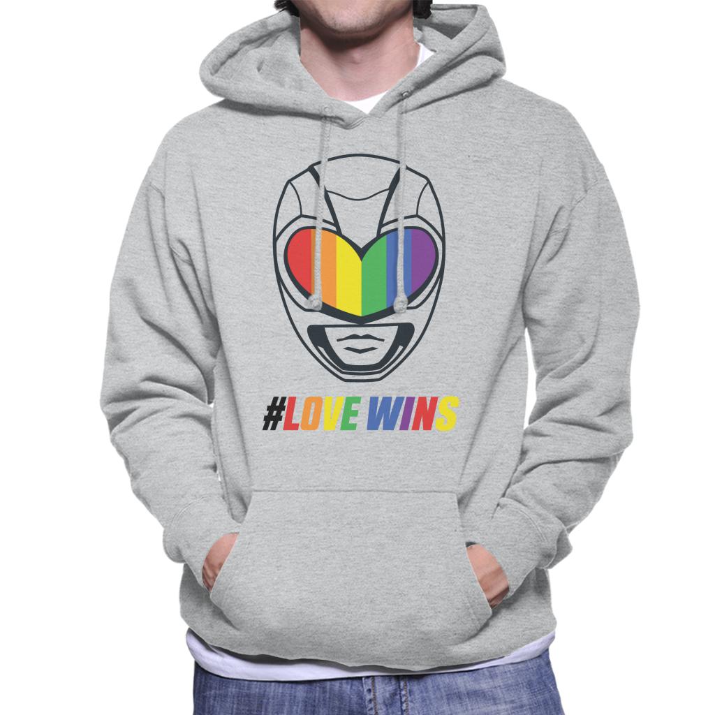 Power Rangers Love Wins Rainbow Visor Men's Hooded product image 1