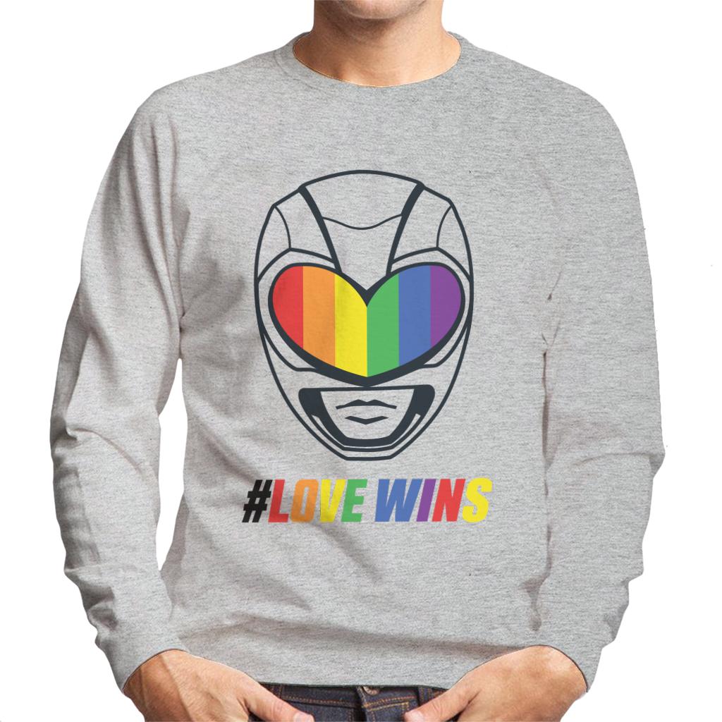 Power Rangers Love Wins Rainbow Visor Men's Sweatshirt product image 1
